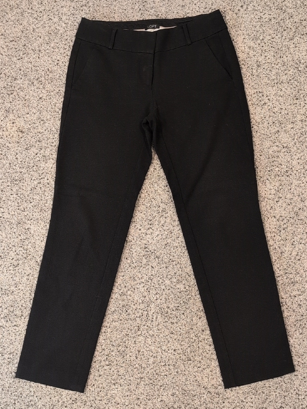LOFT Black Slim Ponte Dress Pants
